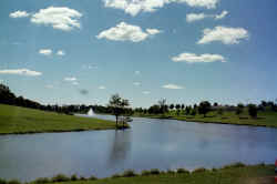 Lake with Fountain